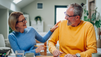 Older Couple at Table